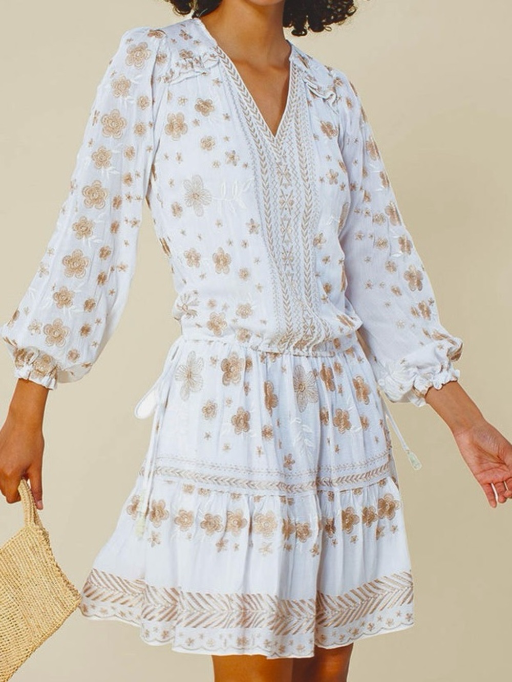 NWT Hale Bob Isaura Embroidered Dress medium